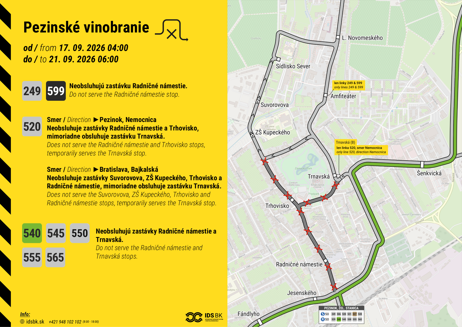 oznam PK vinobranie